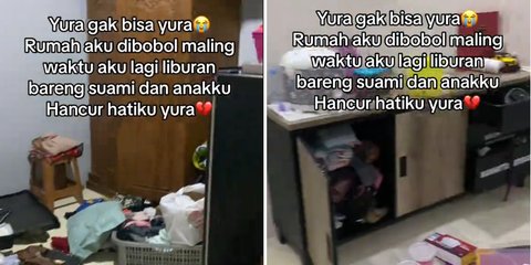 Bikin Nyesek, Wanita Ini Perlihatkan Rumahnya yang Dibobol Maling saat Ditinggal Liburan Bareng Keluarga