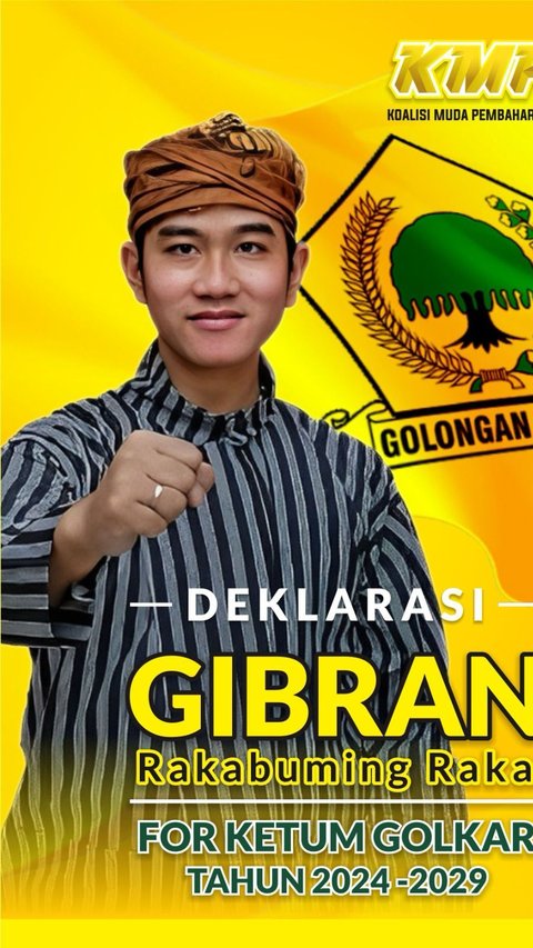 Nama Gibran Masuk Dalam Bursa Ketum, Begini Tanggapan Golkar