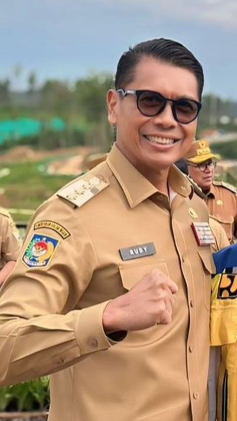 Kini jadi Kepala Daerah, Potret Gagah Rudy 'Gajah' Pose Bareng Kapolri dan Panglima TNI di IKN