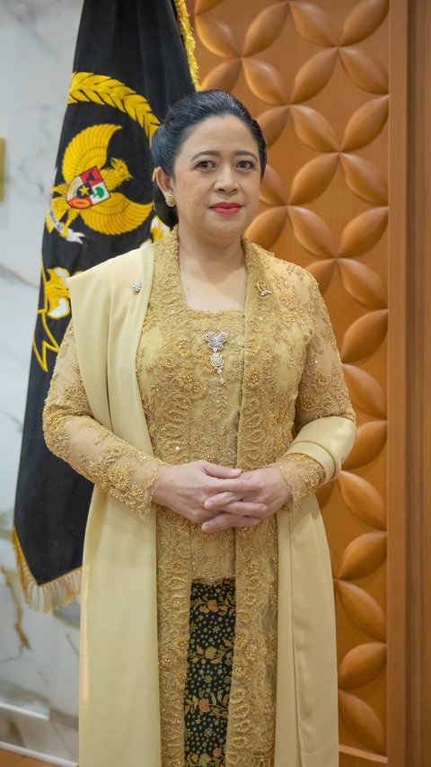 Gaya Menawan Ketua DPR Puan Maharani Hadiri Sidang Tahunan MPR-DPR, Berbalut Kebaya Emas & Selendang Sutra