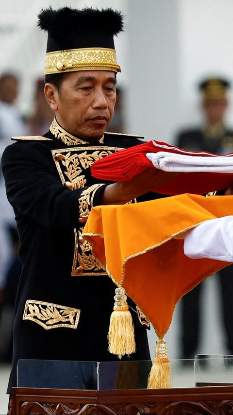 FOTO: Suasana Upacara HUT Kemerdekaan RI Pertama Kali di IKN, Penuh Khidmat dan Diwarnai Dentuman Meriam