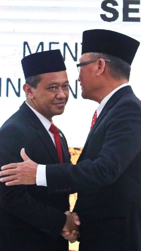 FOTO: Momen Sertijab Bahlil Lahadalia Resmi Jadi Menteri ESDM Gantikan Arifin Tasrif