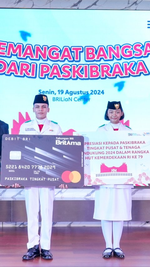 Peringati HUT RI ke-79, BRI Kembali Berikan Beasiswa Bagi Paskibraka Tingkat Pusat