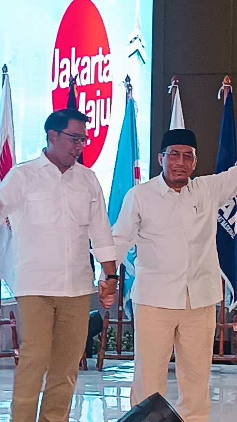 Momen Berbalas Pantun Ridwan Kamil-Suswono Usai Resmi Maju Pilkada Jakarta