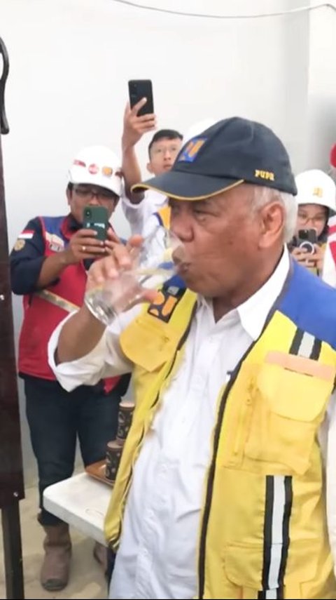 Jokowi Showcases Tap Water in IKN Safe to Drink, Minister PUPR Basuki Proves It Directly