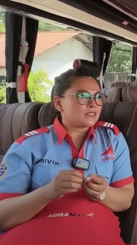 Ingin Ketemu dengan Sopir Bus Cantik PO Agra Mas, Liena Ozora Ini Rutenya Karawang-Palembang