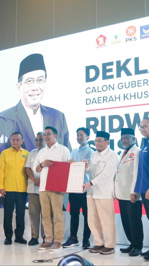 VIDEO: Ridwan Kamil Sebut Prabowo-Jokowi, Bahagia Ada Gibran Usai Didukung 12 Parpol