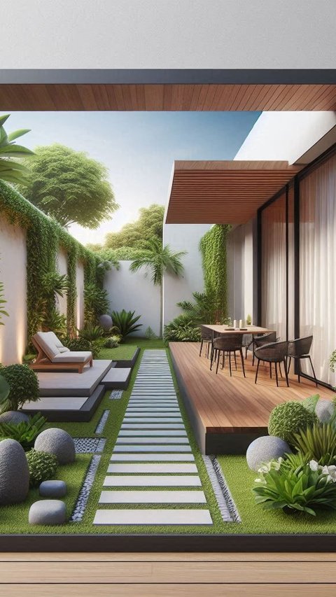 10 Ide Taman Minimalis Modern, Bikin Rumah Jadi Lebih Sejuk, Cantik, dan Enak untuk Merenung