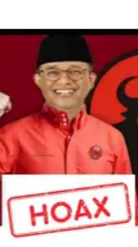 CEK FAKTA: Hoaks Foto Anies Baswedan Pakai Jas Merah Berlogo PDIP