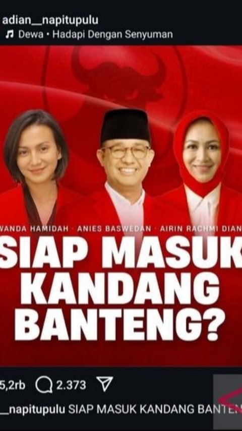 Adian Napitupulu Bantah Unggah Foto Anies Pakai Jas Merah: Gue Enggak Punya Akun Media Sosial