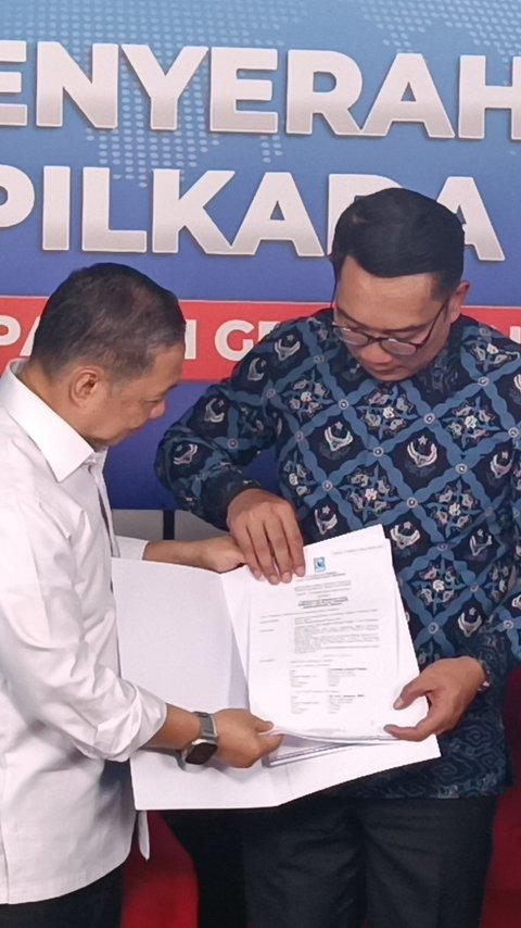 Partai Gelora Resmi Dukung ke Ridwan Kamil-Suswono di Pilkada Jakarta