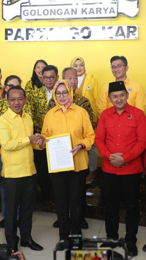 FOTO: Manuver Ketum Golkar Bahlil Lahadalia Jagokan Airin Rahcmi Diany dan Ade Sumardi Bertarung di Pilkada Banten