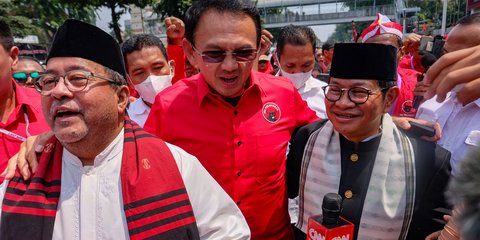 Potret Meriahnya Pram-Rano Diarak ke KPU DKI, Sampai Ahok Ikutan Turun ke Jalan