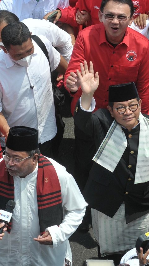 VIDEO: Bahagianya Ahok Kawal Pramono-Rano Daftar ke KPU Jakarta Usai PDIP Batal Usung Anies