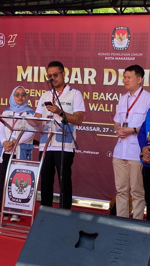 Menantu Nurdin Halid Jadi Pendaftar Pertama di KPU Makassar