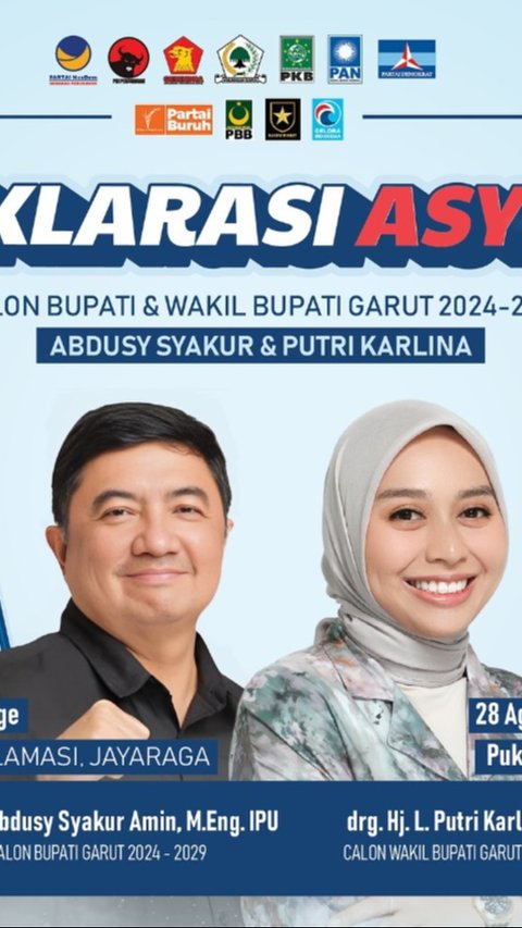 Putri L Karlina, Anak Kapolda Metro Jaya yang jadi Calon Wakil Bupati Garut di Pilkada 2024