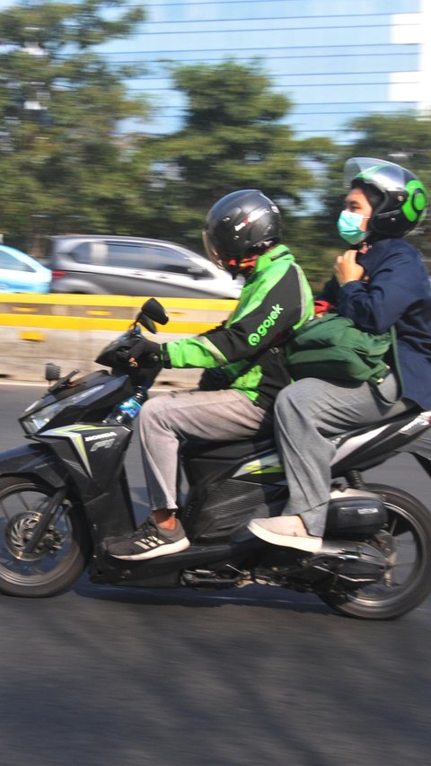 FOTO: Protes Pemotongan Tarif hingga 30 Persen, Ojek Online di Jakarta Mau Demo Besar-Besaran Hari Ini