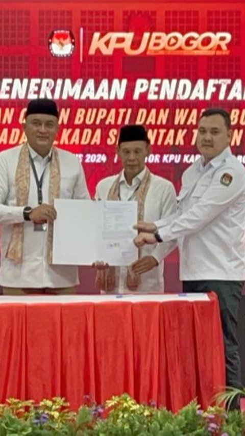 Rudy Susmanto-Jaro Ade Diarak Pendukung Daftar ke KPU, Siapa Cabup-Cawabup diusung PDIP di Bogor?