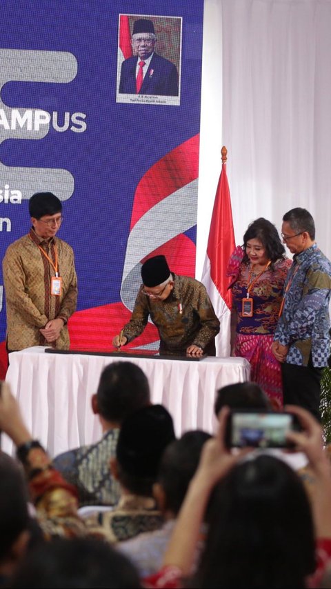 FOTO: Momen Wapres Ma'ruf Amin Resmikan Gedung Baru ATVI-IMDE