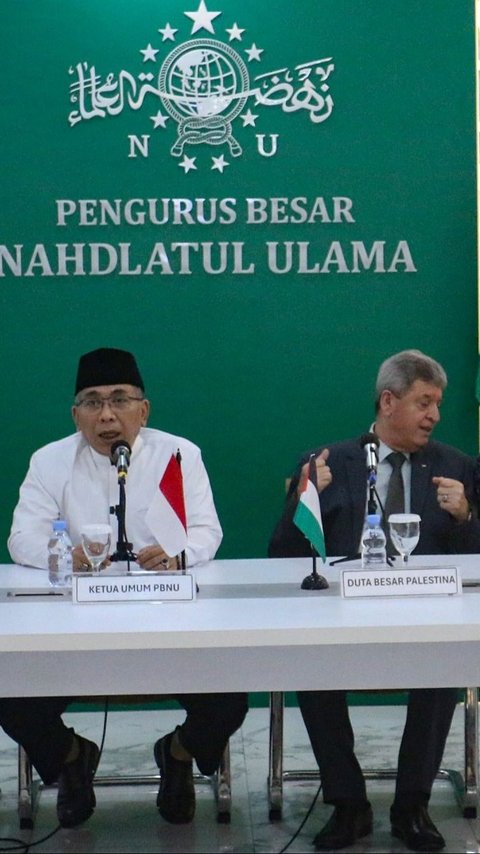 FOTO: Blak-Blakan Dubes Palestina Bicara Situasi Gaza di PBNU Sebut 39.550 Warga Gaza Tewas