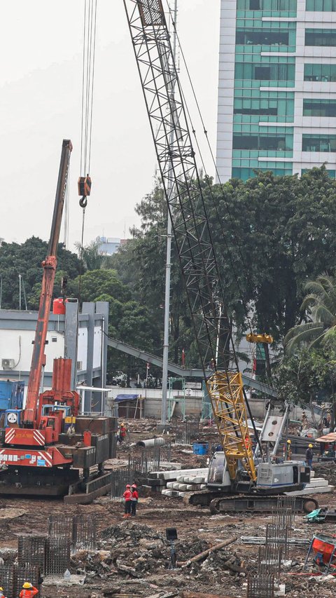 FOTO: Kondisi Terkini Proyek Perluasan Stasiun Tanah Abang, Ditargetkan Rampung Akhir 2024