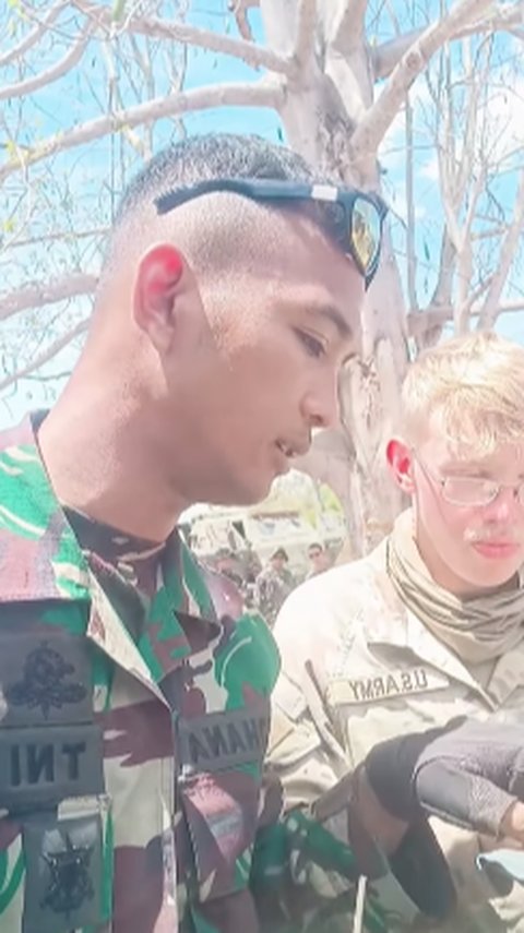 Momen Anggota TNI Tawari Tentara Amerika Makan Ransum, Ternyata Doyan Sampai Manggut-Manggut Angkat Jempol