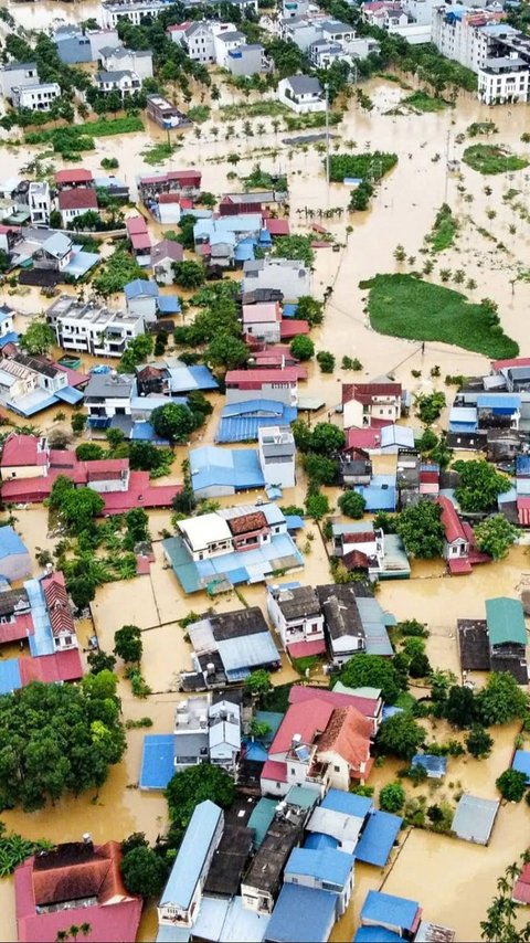 FOTO: Tragis! Korban Meninggal Dunia Akibat Amukan Topan Super Yagi di Vietnam Bertambah 63 Orang, 40 Masih Hilang