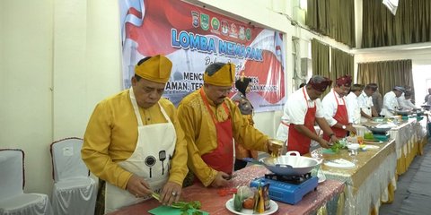 Kreatif, Kapolres Rohul Bikin Lomba Masak untuk Para Bakal Calon Bupati