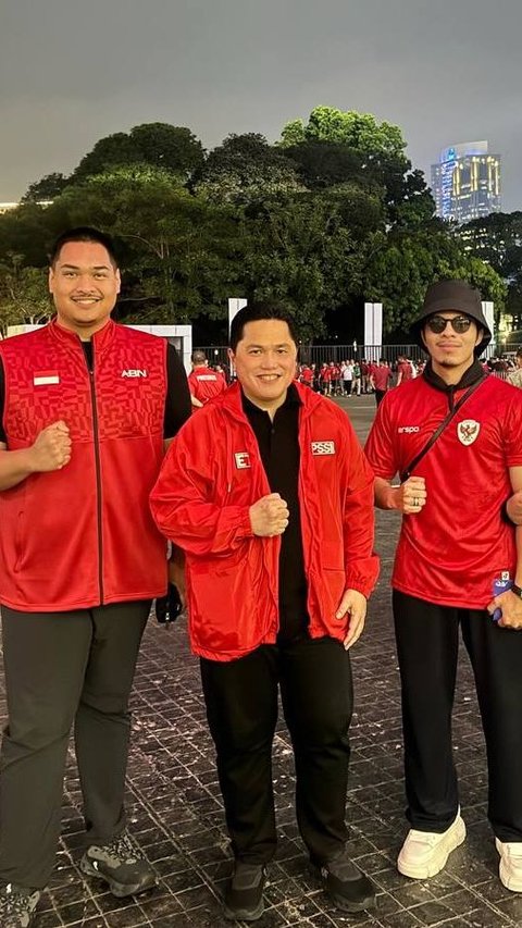 Kumpulan Potret Artis Nonton Timnas Indonesia vs Australia di GBK, Ada Keluarga Darius Sinathrya-Rafathar