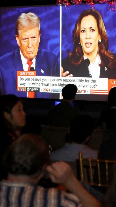 FOTO: Momen Debat Perdana Donald Trump Vs Kamala Harris Berlangsung Panas! Sempat Diwarnai Tuduhan Kontroversial