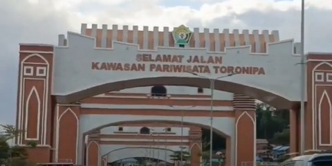 Penampakan Gapura Wisata Pantai Toronipa Sultra Habiskan Rp32 M Tapi Ternyata Dibuat dari 'Papan', ini Kata Pejabat Pemprov