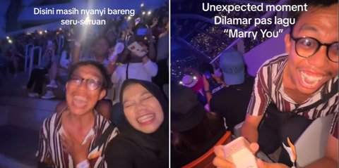 Momen Romantis Pria Lamar Kekasihnya di Konser Bruno Mars, Aksinya Curi Perhatian