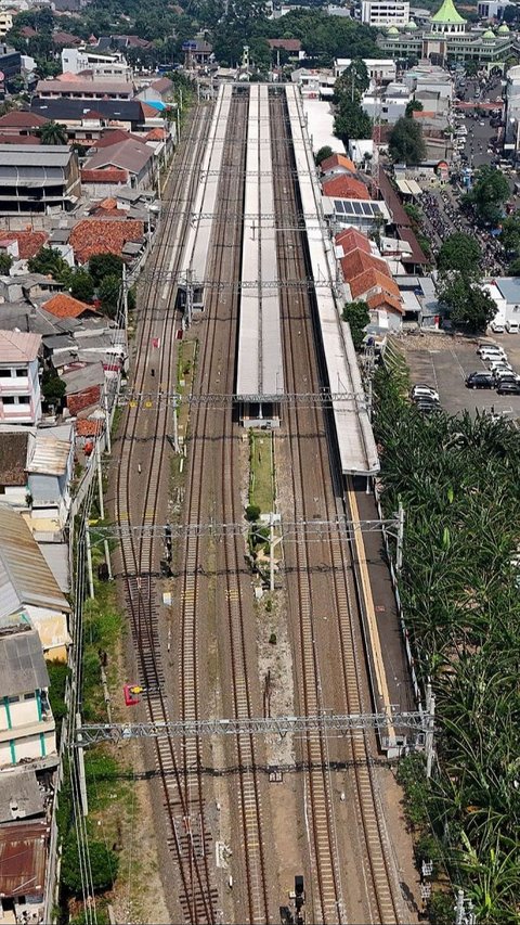 FOTO: Potret Stasiun Kota Tangerang dari Udara yang Siap Ditata Ulang dengan Fasilitas Integrasi Antarmoda di Tahun 2025