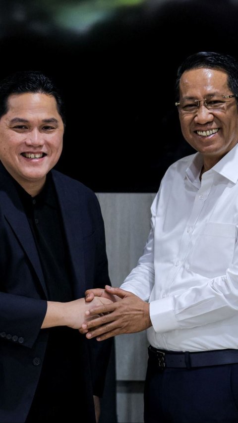 FOTO: Bertemu Erick Thohir, Menkumham Dukung Penuh Program Naturalisasi Timnas Indonesia