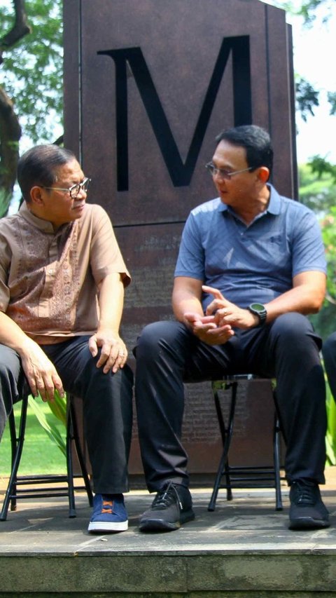 FOTO: Bertemu Pramono Anung-Rano Karno di Taman Semanggi, Ahok Kasih Saran ini Jika Terpilih Gubernur Jakarta