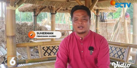 Tak Ingin Anak Muda Jadi Buruh Migran, Pria Asal Lombok Ajak Warga di Kampungnya Bikin Gazebo Bambu