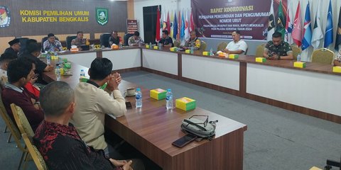 Polres Bengkalis Gelar Rapat Koordinasi Pengundian Nomor Urut Calon Bupati