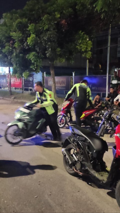 Polisi Gelar Razia Balap Liar Jelang Pilkada Pekanbaru, 22 Motor Diamankan