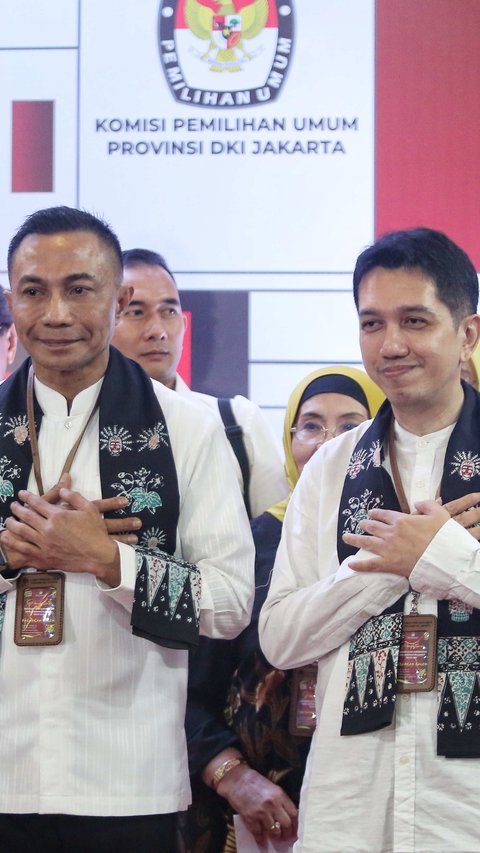 Pengundian Nomor Urut Tiga Pasangan Calon Pilgub Jakarta Hari Ini