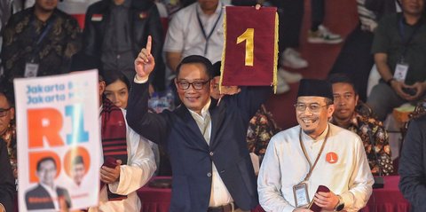 Dapat Nomor Urut 1 di Pilkada Jakarta, Ridwan Kamil: Menang Satu Putaran