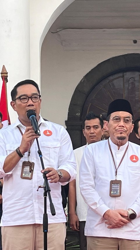 Ridwan Kamil Depan Pramono-Rano dan Dharma-Kun: Pasangan Rido Dapat Nomor Urut 1, Insya Allah Juara Satu