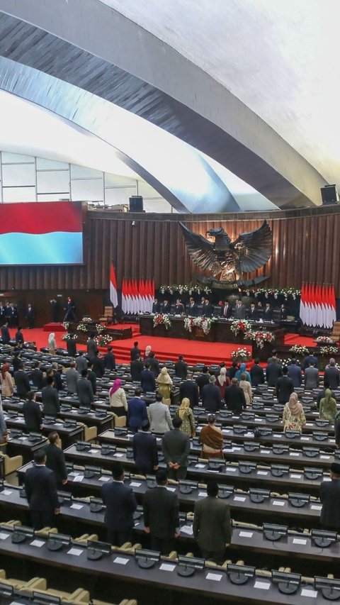 FOTO: Penampakan Kursi-Kursi Kosong Hiasi Sidang Paripurna MPR Akhir Masa Jabatan Periode 2019–2024