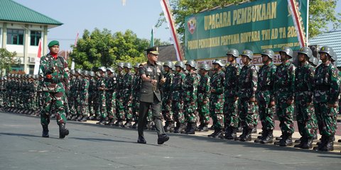 Potret Gagah Joni Bocah Merah Putih Ikuti Secaba Rindam IX/Udayana