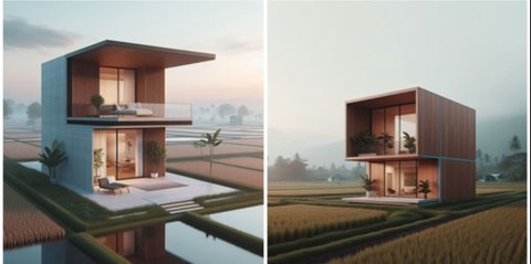 Tak Selalu Ndeso, Ini 7 Desain Rumah Minimalis Pinggir Sawah yang Estetik dan Bikin Tetangga Iri