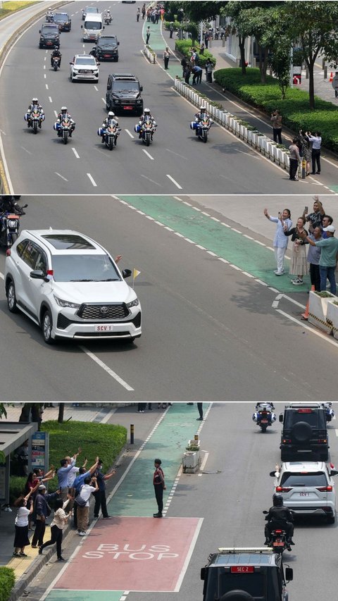 FOTO: Lambaian Tangan Paus Fransiskus Sapa Warga Jakarta dari Mobil Kijang Innova Zenix