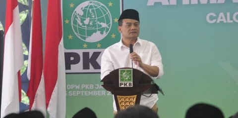 Konsolidasi di Markas PKB Jateng, Ahmad Luthfi Pamer Dukungan Jokowi