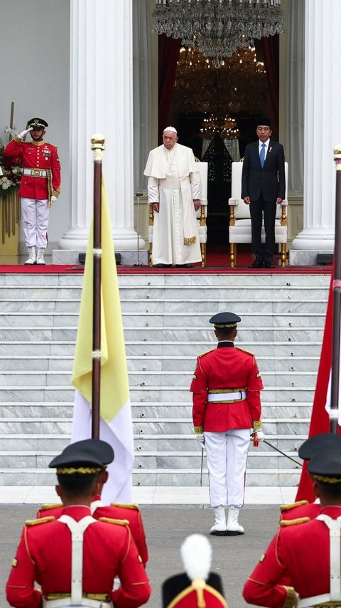 Ini Pidato Lengkap Paus Fransiskus di Istana Negara