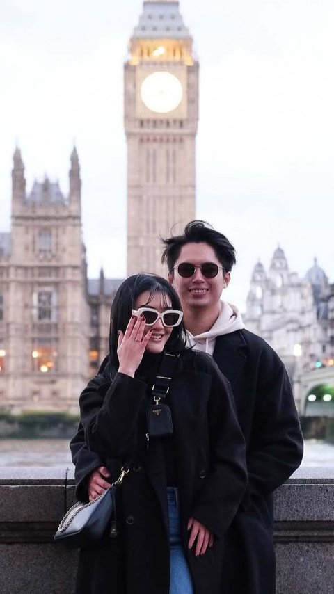 Sudah Pacaran 8 Tahun, Potret Romantis Luna Shabira Akhirnya Dilamar Sang Kekasih saat Liburan di London