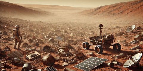 Belum Ada Manusia yang ke Mars, tapi Sampahnya sudah Menggunung