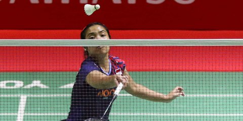 FOTO: Meski Kurang Fit, Gregoria Mariska Tunjung Sukses Rebut Tiket Perempat Final Indonesia Masters 2025